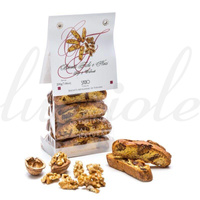 Włoskie biscotti manufakturowe `Cantucci z Figami i Orzechem Włoskim` 200g